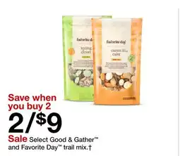 Target Select Good & Gather and Favorite Day trail mix offer