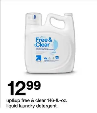 Target up&up Free & Clear 146-fl. oz. Liquid Laundry Detergent offer