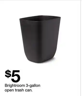 Target Brightroom 3-gallon open trash can offer