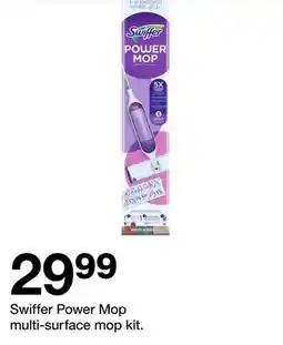 Target Swiffer Power Mop multi-surface mop kit offer