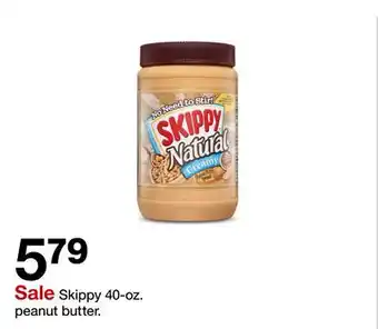 Target Skippy 40 - oz. peanut butter offer