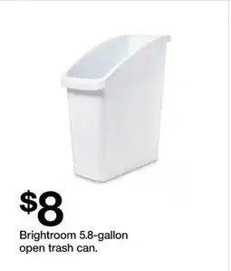 Target Brightroom 5.8-gallon open trash can offer