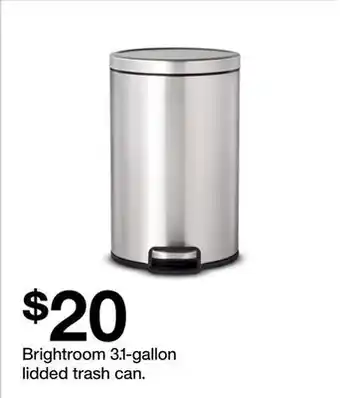 Target Brightroom 3.1-gallon lidded trash can offer