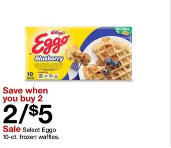 Target Select Eggo 10-ct. frozen waffles offer