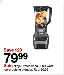 Target Ninja Professional 1000-watt ice-crushing blender offer