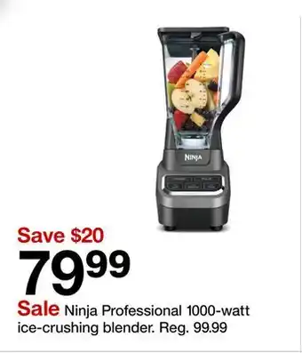 Target Ninja Professional 1000-watt ice-crushing blender offer