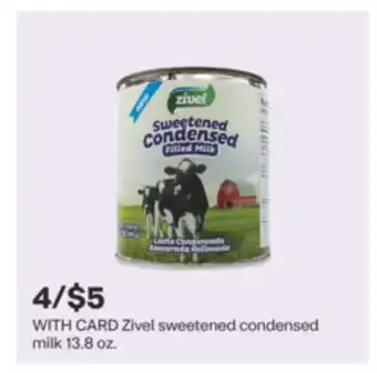 CVS Zivel sweetened condensed milk 13.8 oz offer