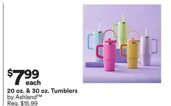 Michaels 20 oz. & 30 oz. Tumblers by Ashland offer