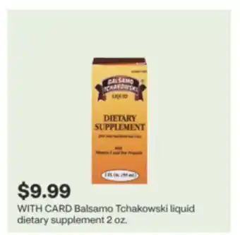 CVS Balsamo Tchakowski liquid dietary supplement 2 oz offer