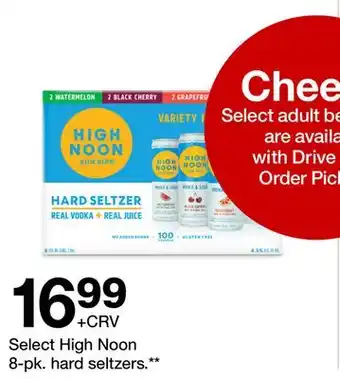 Target Select High Noon 8-pk. hard seltzers offer