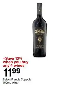 Target Select Francis Coppola 750mL wine offer