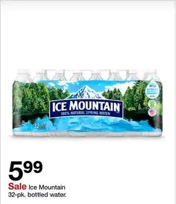 Target Ice Mountain 32-pk. bottled water offer