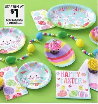 Dollar General Easter Party Plates or Napkins offer