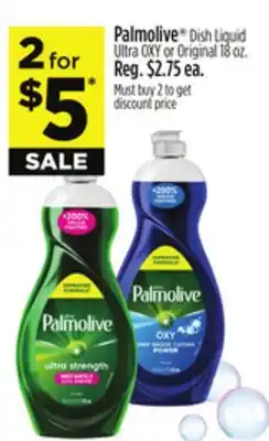 Dollar General Palmolive Dish Liquid Ultra OXY or Original offer