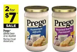 Dollar General Prego Alfredo Sauce offer