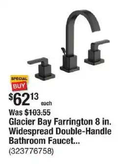 The Home Depot Glacier Bay Farrington 8 in. Widespread Double-Handle Bathroom Faucet... offer