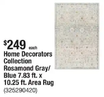 The Home Depot Home Decorators Collection Rosamond Gray/ Blue 7.83 ft. x 10.25 ft. Area Rug offer