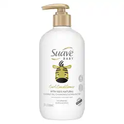 Walmart Suave Baby Conditioner with Pump, Coconut Oil, Chamomile & Shea Butter, 100% Natural, 13.5 oz offer