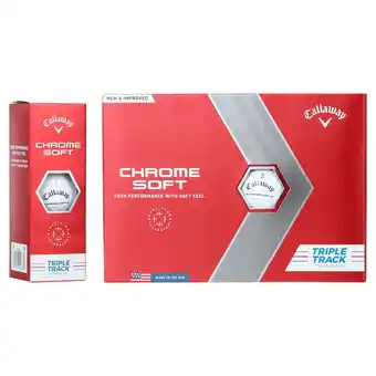 Walmart Callaway Chrome Soft 22 Triple Track Golf Balls 12pk White offer