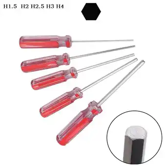 Walmart 5Pcs 1.5-4mm Hexagon Screwdriver Set Flat Head Hex Magnetic Repair Hand Tool offer