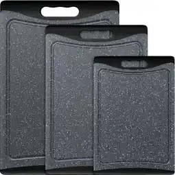 Walmart Extra Large Cutting Boards, Plastic Cutting Boards for Kitchen (Set of 3), Dark Grey offer