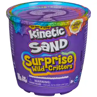 Walmart Kinetic Sand Surprise Wild Critters Play Set with Storage offer