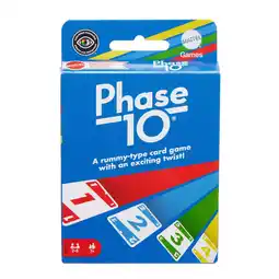 Walmart Phase 10 Card Game, Family Game for Adults & Kids, Challenging & Exciting Rummy-Style Play offer