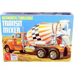 Walmart Skill 3 Model Kit Kenworth / Challenge Transit Cement Mixer Truck 1/25 Scale Model by AMT offer