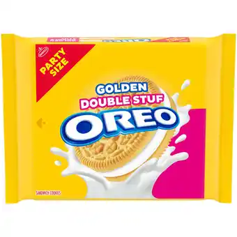 Walmart OREO Double Stuf Golden Sandwich Cookies, Party Size, 24.95 oz offer