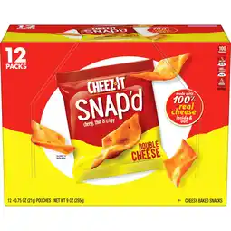 Walmart Cheez-It Double Cheese Cracker Chips, Thin Crisps, 12 Count offer