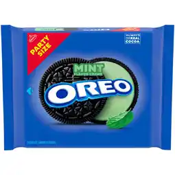 Walmart OREO Mint Creme Chocolate Sandwich Cookies, Party Size, 24.95 oz offer