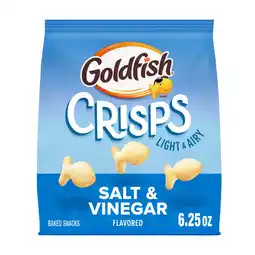 Walmart Goldfish Crisps Salt & Vinegar Flavored Baked Chip Crackers, 6.25 oz Bag offer