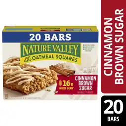 Walmart Nature Valley Soft-Baked Oatmeal Squares, Cinnamon Brown Sugar, 20 Count, 24.8 OZ offer