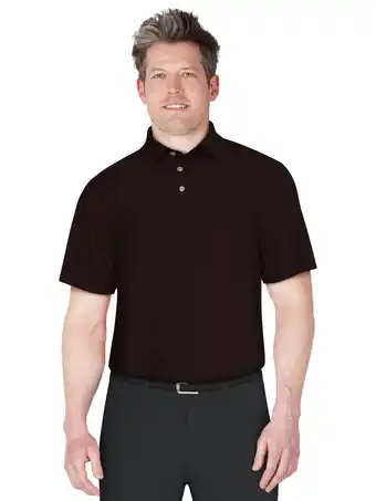 Walmart Ben Hogan Men's and Big Men’s Zig Zag Jacquard Golf Polo Shirt, up to Size 5XL offer