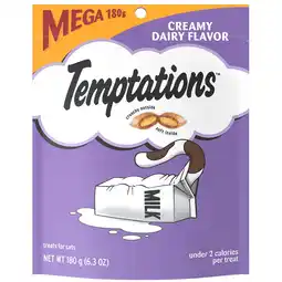 Walmart Temptations Classic Creamy Dairy Flavor Crunchy and Soft Dry Cat Treats, 6.3 oz Pouch offer