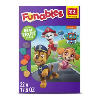 Walmart Funables Fruity Snacks, PAW Patrol, Assorted Fruit, Flavored Snacks, 0.8 oz 22 ct offer