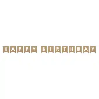 Walmart Way to Celebrate! Kraft Paper Happy Birthday Pennant Banner, 10ft offer