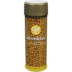 Walmart Wilton Metallic Sugar Pearl Sprinkles, Gold, 4.97 oz offer