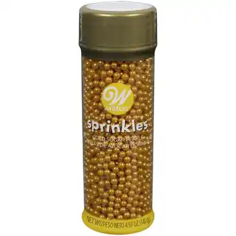 Walmart Wilton Metallic Sugar Pearl Sprinkles, Gold, 4.97 oz offer