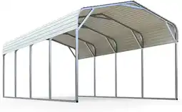 Walmart Quictent 12x20 ft Metal Roof Carport Kits Hard Top Garage Heavy Duty Steel Car Canopy offer