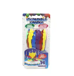 Walmart Best Party Ever Incredible Multi-Color Birthday Candle, 14 Pieces, 3.5 Inches Wide offer