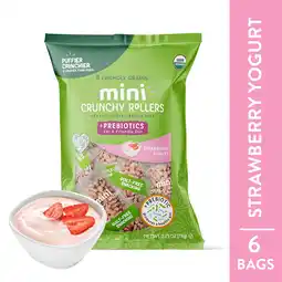 Walmart Friendly Grains Mini Crunchy Rollers Prebiotic Pack of 6 - Strawberry Yogurt offer