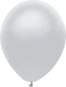 Walmart Way To Celebrate 12 Silver All Occasion and Ages Latex Balloons, 12 Count offer