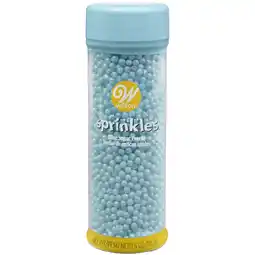 Walmart Wilton Blue Sugar Pearls, Blue Sprinkles Cakes, Cupcakes, Cookies or Molded Candies, 5 oz offer