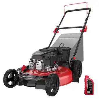 Walmart PowerSmart 144CC Engine Gas Push Lawn Mower, 21 inches Cutting Blade, 6-Position Height Adjustment offer