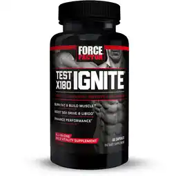 Walmart Force Factor Test X180 Ignite Total Testosterone Booster for Men with Fenugreek Seed, 60ct offer