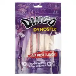 Walmart Dingo Dynostix Rawhide Treats, 10 Count offer