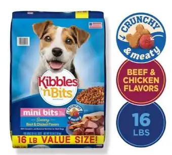 Walmart Kibbles 'n Bits Mini Bites Small Breed Beef & Chicken Flavor Dog Food - 16 lb offer