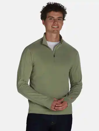 Walmart Ozark Trail Men's & Big Men's Quarter Zip Pullover with Long Sleeves, Sizes S-3XL offer