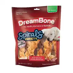 Walmart DreamBone Spirals Variety Pack, Rawhide-Free Chews for Dogs, 32 Count offer